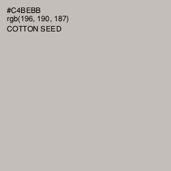#C4BEBB - Cotton Seed Color Image
